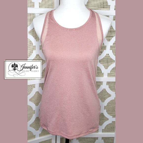 Old Navy Active Women's Pink Mesh Trim Racerback Tank Top Size M - Picture 1 of 9